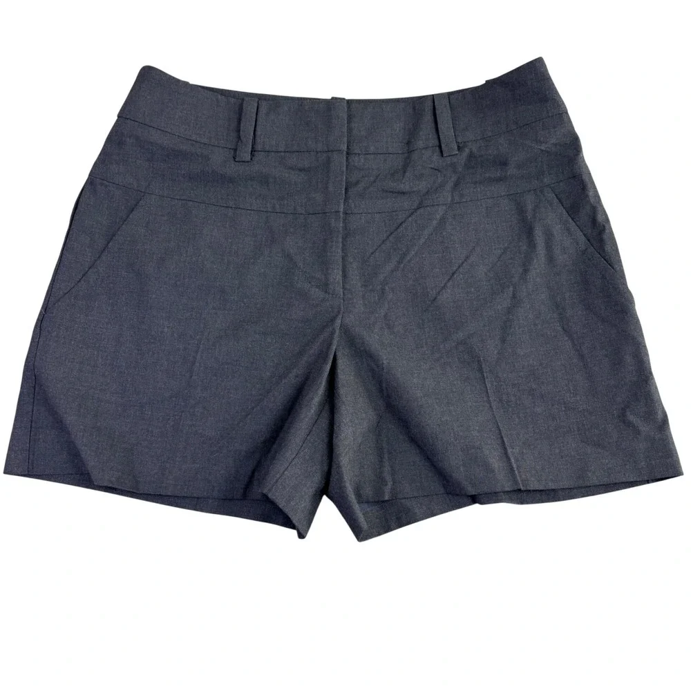 Trina‎ Turk Womens 6 Charcoal Gray Dress Shorts Pockets Tailored Casual Preppy
